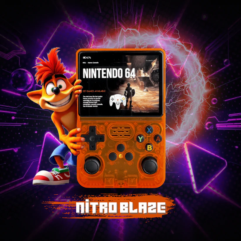 PixelHandheld™ Retro-Konsole | 3,5″ IPS · 20.000 Spiele